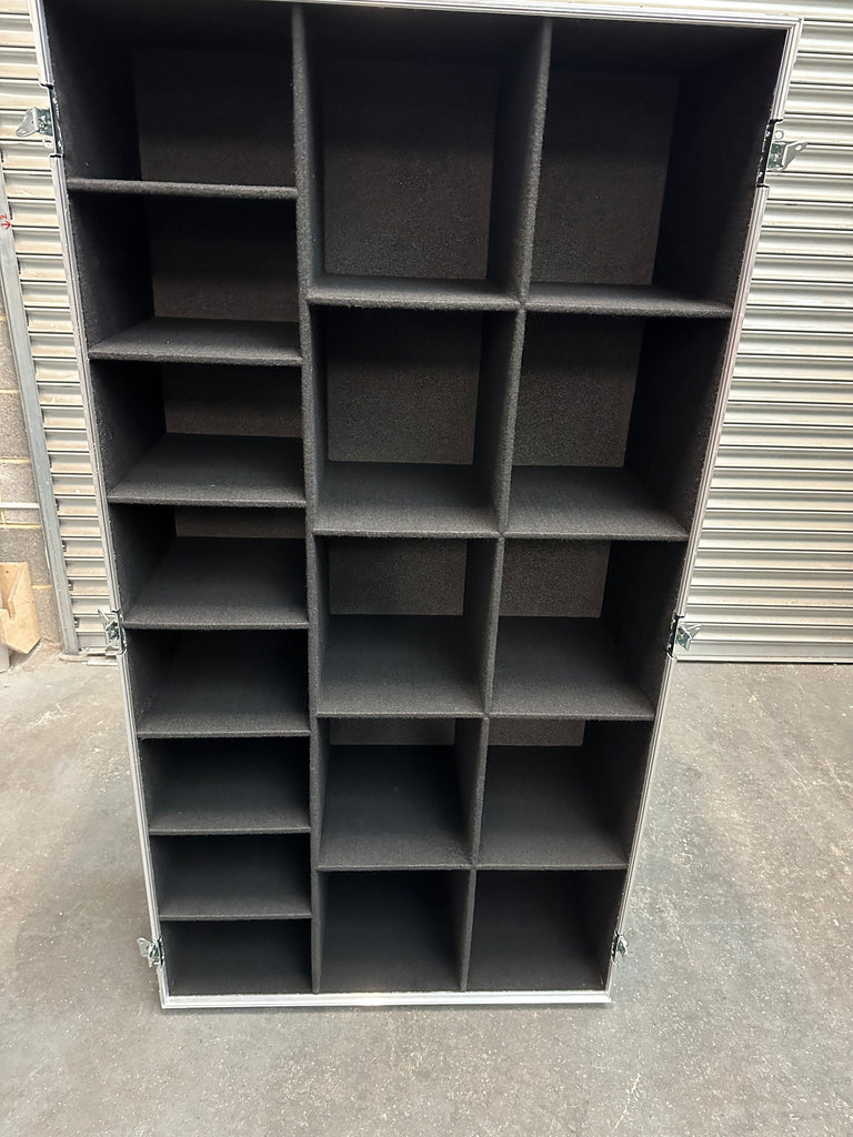 10 Way Helmet and kit wheeled case. Flightcase UK