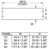 1U 19" Rack Blanking Panel (incl del & vat)