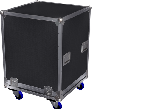 Large lift off lid, foam lined case W670xD670xH795mm. Ref 6986.