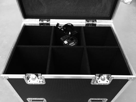 Six compartment lighting cases