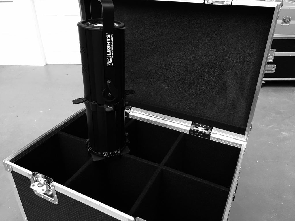 Six compartment lighting cases – Flightcase UK