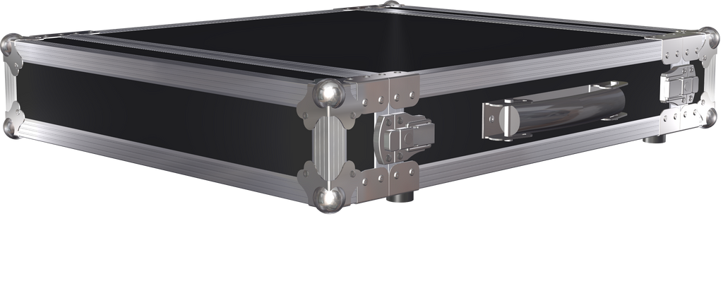 2U 19 inch Rack Case, 400mm middle section depth. Ref. 9731 β Flightcase UK